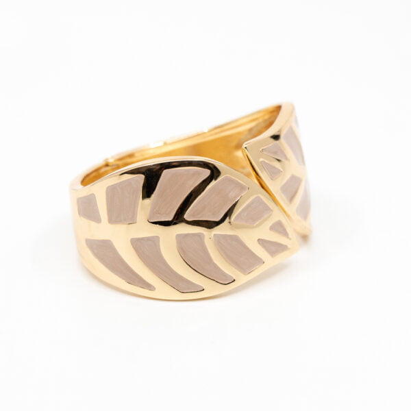 Brazalete hojas beige