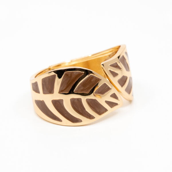 Brazalete hojas marrón