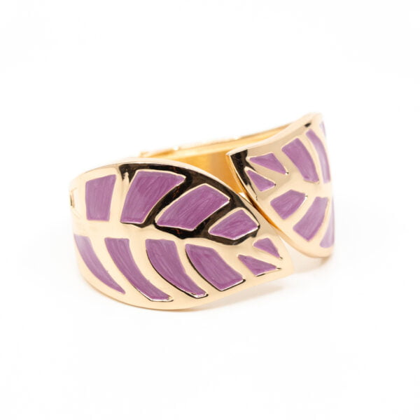 Brazalete hojas morado