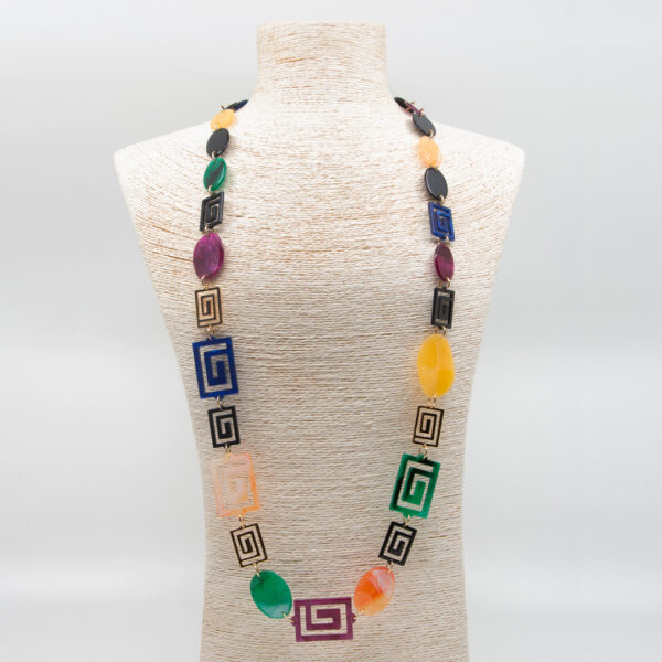 Collar espiral multicolor