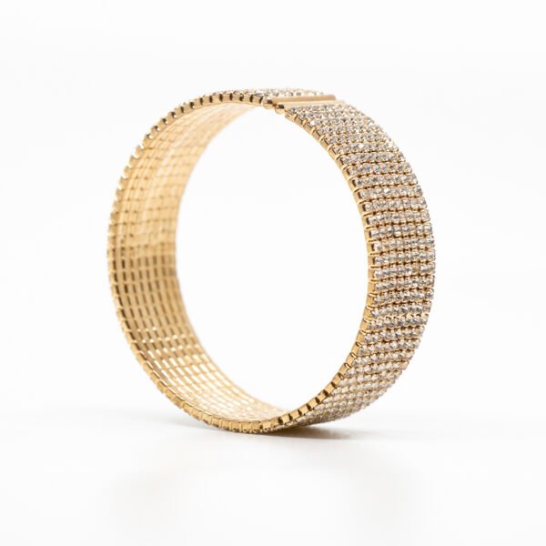 Brazalete strass dorado