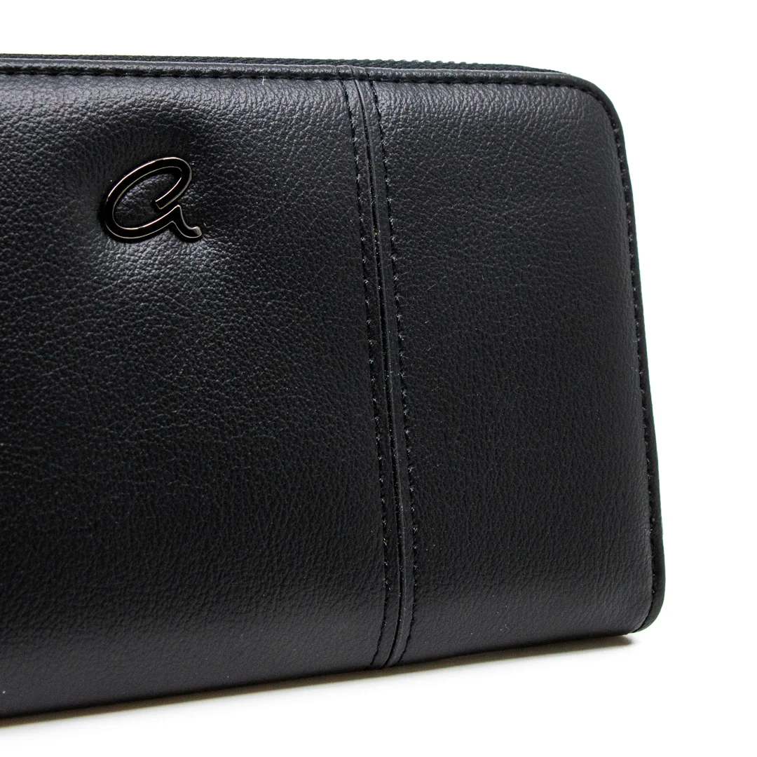 Cartera billetera Axel negra para mujer