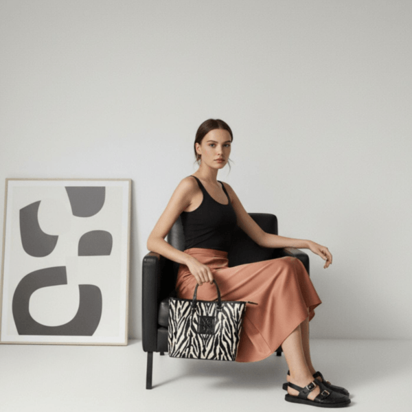 Bolso Shopper cebra Noco