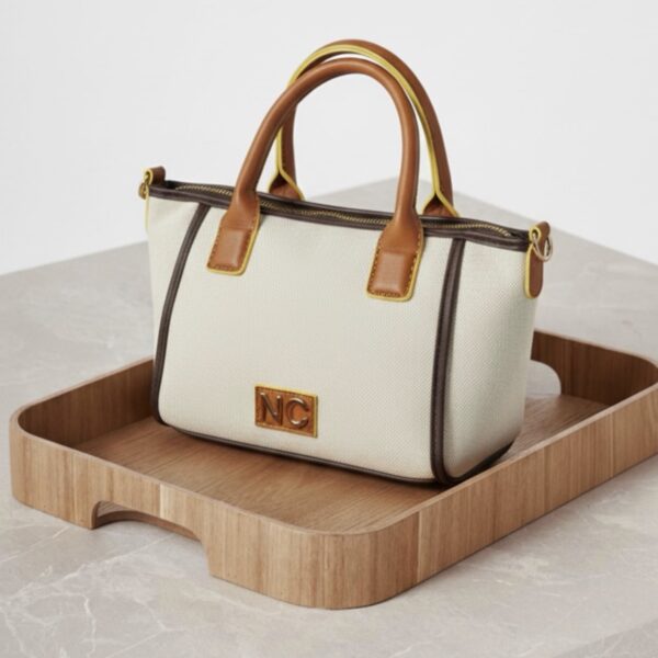 Mini tote lona natural Noco